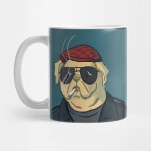 Smoking bulldog Mug